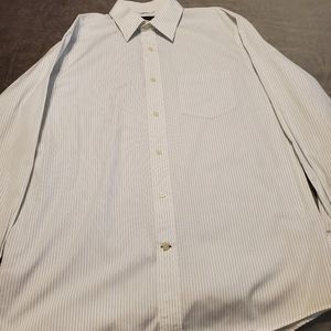 Express Men white light blue pinstripe dress shirt